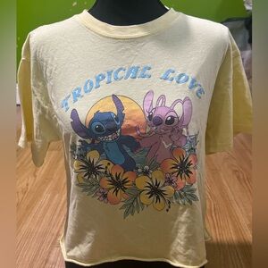 Disney Stitch and Angel Crop tee, Size M